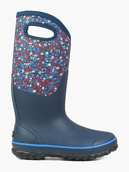 BOGS Boots Deutschland - Classic Tall Freckle Winterstiefel Damen Blau Multi DE87951